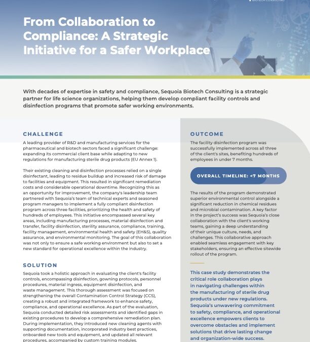 From Collaboration to Compliance: A Strategic Initiative for a Safer Workplace