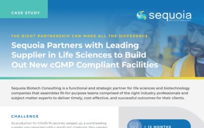 Sequoia Partners with Leading Supplier in Life Sciences to Build Out New cGMP Compliant Facilities